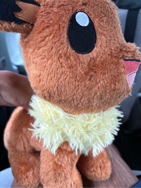 Build-A-Bear Orange and Cream Fluffy Plush